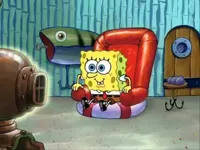 Spongebob watching