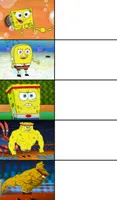 Spongebob Weak vs Tough 5 Panels