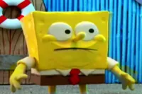 spongebob with clay