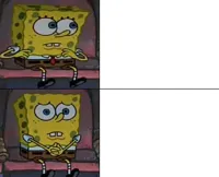 Spongebob worried