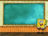 Spongebob's chalkboard