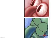 Squidward sleeping reverse