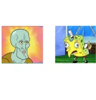 Squidward the Chad Spongebob the Mock