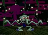 Squidward wiggling