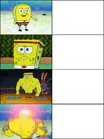 The 4 Stages of Spongebob