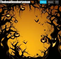 The headless horseman announcement template v2 Halloween version