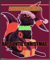 The red umbreons Christmas temp