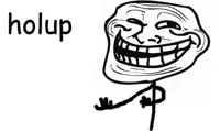 Troll Face holup