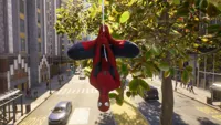 Upside down Spider-Man